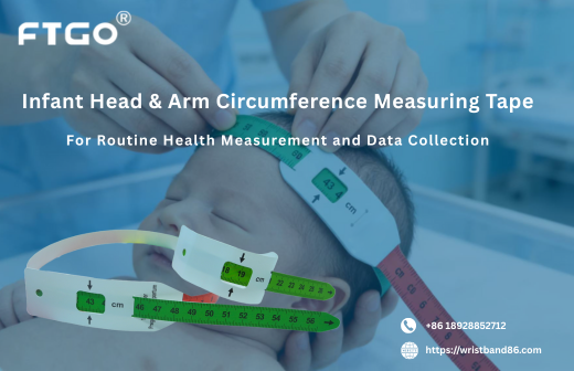 Infant head and arm circumference measuring tape for routine health data collection