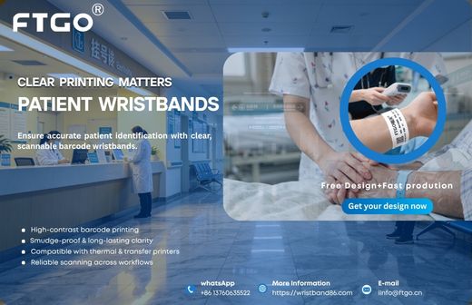 clear barcode printing on patient wristbands for accurate hospital identification