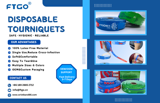 latex-free disposable tourniquets for hospital blood collection and infection control